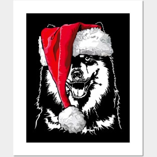 Funny Finnish Lapphund Santa Christmas dog mom Posters and Art